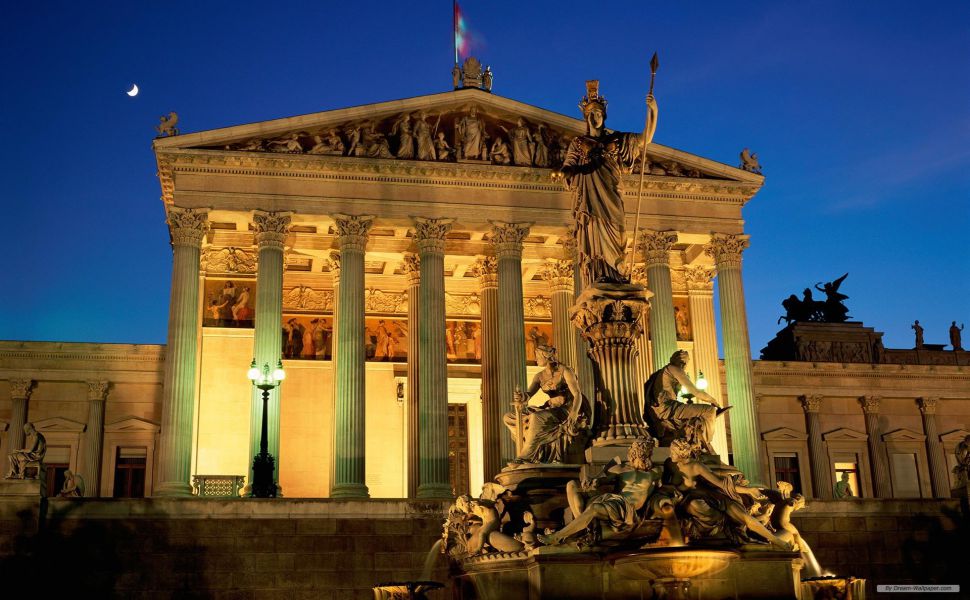 Vienna - Parliament - Pallas Athena Fountain